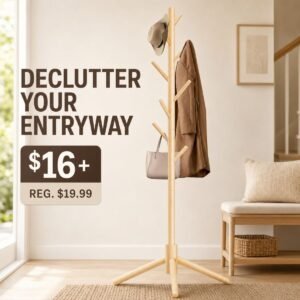 Wooden Coat Rack