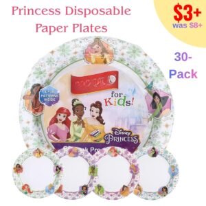 Princess Disposable Paper Plates