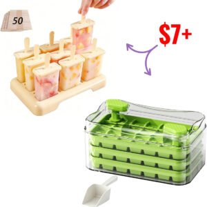 Popsicle Molds -  Ice Cube Tray