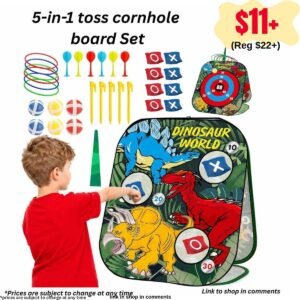 5-in-1 Toss Cornhole Board