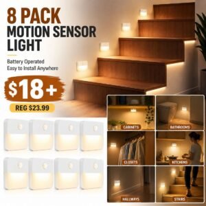 8 Pack Motion Sensor Stair Light