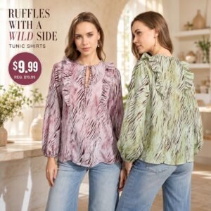 Ruffle Tunic Shirts