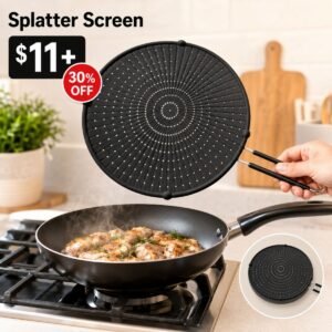 Splatter Screen for Frying Pan