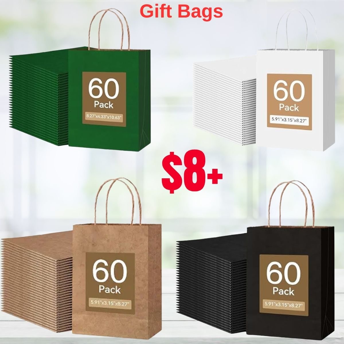 60-pack Gift Bags