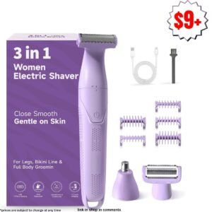 3-in-1 Painless Electric Shaver for Women