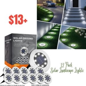 12 Pack Solar Landscape Lights