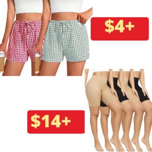 Women Boxer Shorts |  4 Pack Slip Shorts