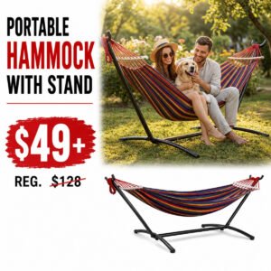 Double Hammock with Stand