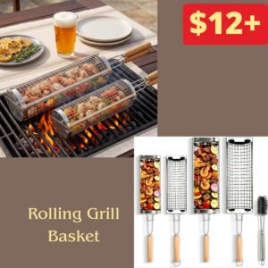 Rolling Grill Basket