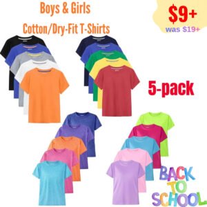 Boys Cotton/Dry-Fit T-Shirts