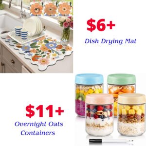Dish Drying Mat |  Overnight Oats Containers