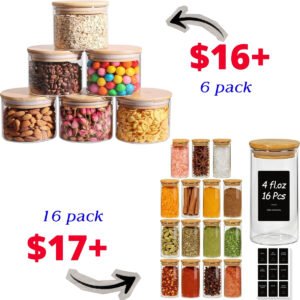 Glass Spice Jars