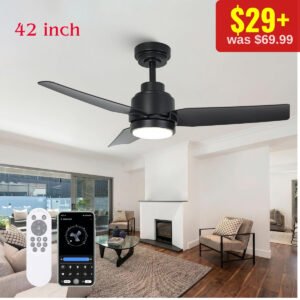 42" Modern Ceiling Fan with Lights
