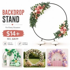 7 Ft Round Backdrop Stand