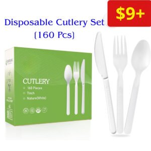 Disposable Cutlery Set [160 Pcs]