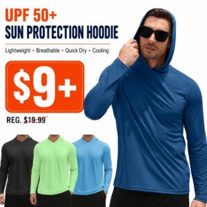 Mens UPF 50+ Sun Hoodie