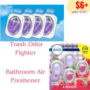 Bathroom Air Freshener --  Trash Odor Fighter