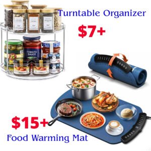 Turntable Organizer | Food Warming Mat