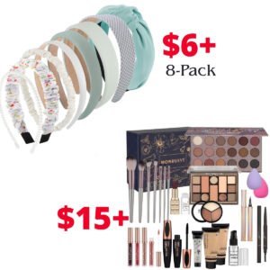 8 Pack Headbands | Makeup Set