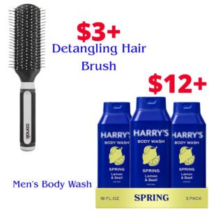 Detangling Hairbrush | Men's Body Wash