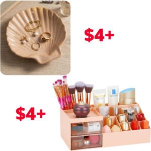 Makeup Vanity Organizer Box | Ceramic Jewelry Tray