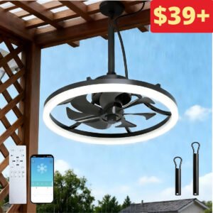 Patio Ceiling Fan with Light