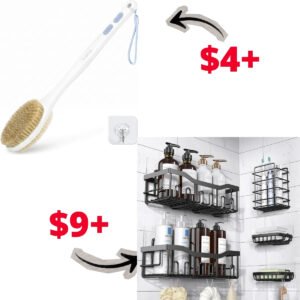 Back Scrubber | Adhesive Shower Caddy