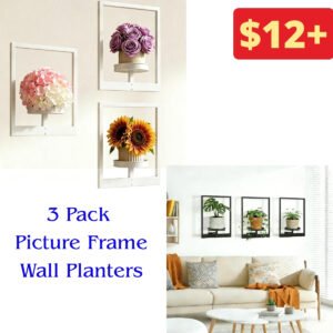 3 Pack Picture Frame Wall Planters