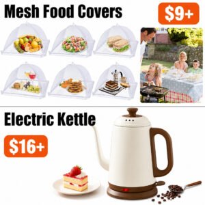 Food Cover,6 Pack | Gooseneck Electric Kettle