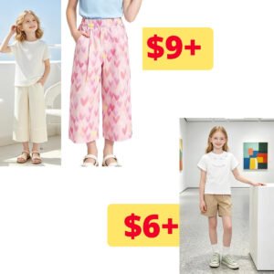 Girls T-Shirts &  Cropped Pants