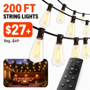 200ft Outdoor String Lights