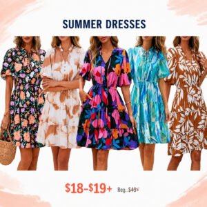 Summer Floral Short Dresses