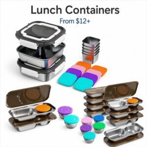 Stainless Steel containers w/ lids