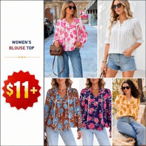 Women Boho Floral Tops