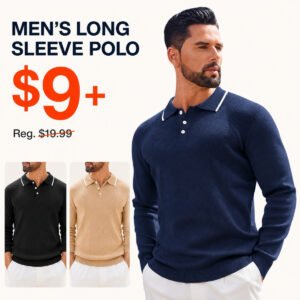 Mens Knit Polo Sweaters