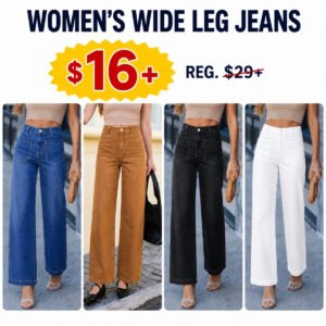 Womens Wide Leg Jeans