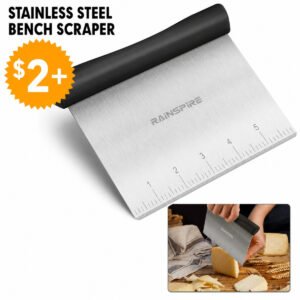 Multi-Purpose Stainless Steel Bench Scraper