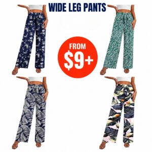 Women's High Waisted Wide Leg Flowy Pants