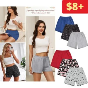 Womens Pajama Shorts 3 Pack