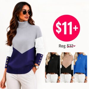 Womens Turtleneck Sweater