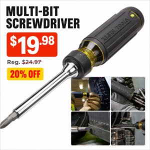 Multi-bit Ratcheting Screwdriver