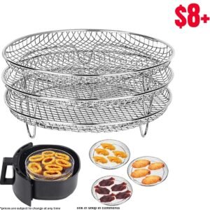 3 Layers Stackable Air Fryer Racks