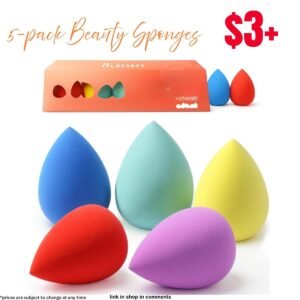 5 Pack Foundation Beauty Sponges