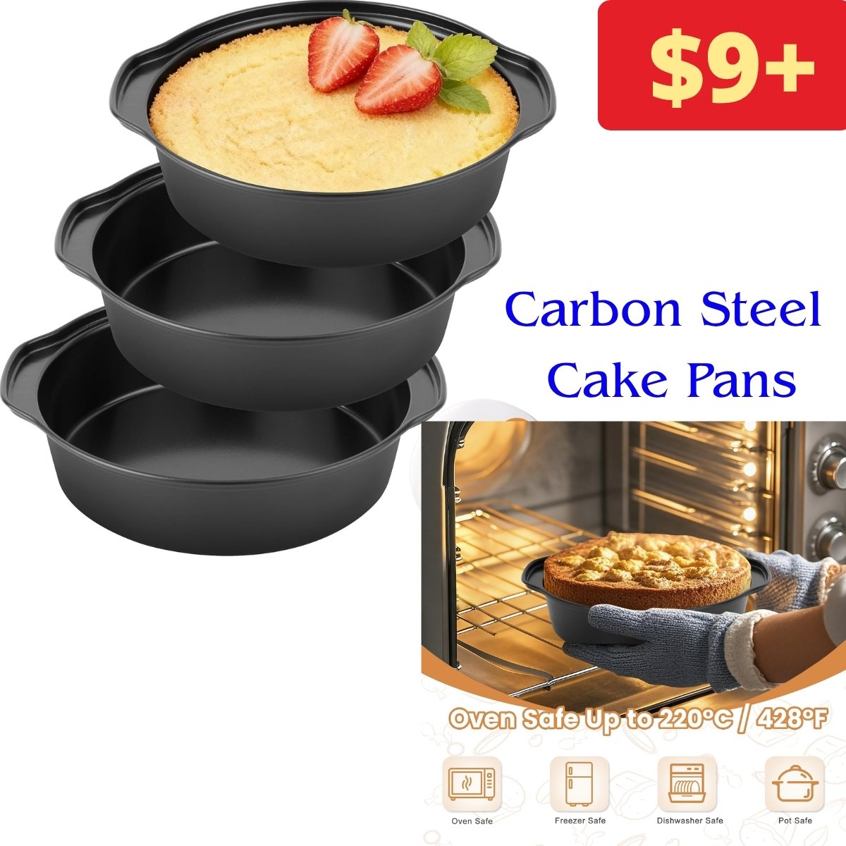 Carbon Steel Round Cake Pans