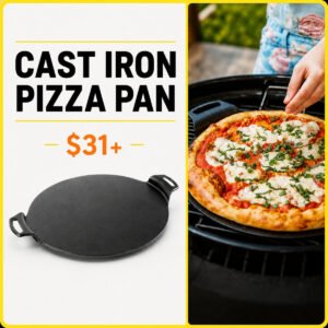 Pre-Seasoned Cast Iron Pizza Pan