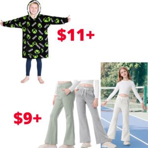 Girls Flare Wide Leg Sweatpants | Xbox Fleece Blanket Hoodie