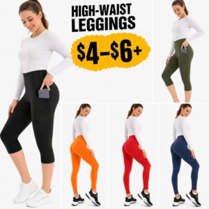 Capri & full-length leggings with & without pockets