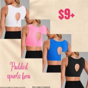 Padded sports bra $9+