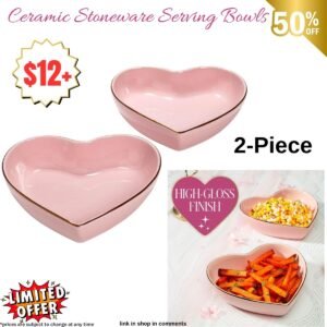2-Piece, Ceramic Stoneware Serving Bowls