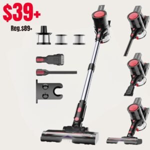 6-in-1 Rechargeable Lightweight Vacuum with Powerful Suction